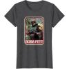 imageStar Wars The Mandalorian Boba Fett TShirtDark Heather Grey