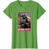 imageStar Wars The Mandalorian Boba Fett TShirtGrass Green