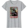 imageStar Wars The Mandalorian Boba Fett TShirtHeather Grey
