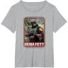 imageStar Wars The Mandalorian Boba Fett TShirtHeather Grey