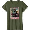 imageStar Wars The Mandalorian Boba Fett TShirtOlive Green