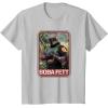imageStar Wars The Mandalorian Boba Fett TShirtSilver Grey