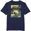 imageStar Wars The Mandalorian Concord Dawn Comic Style Scene TShirtNavy Blue