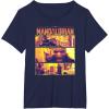 imageStar Wars The Mandalorian Greef Karga Epic Scene Poster TShirtNavy Blue
