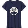 imageStar Wars The Mandalorian Grogu Floating Pod Sticker TShirtNavy Blue