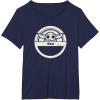 imageStar Wars The Mandalorian Grogu Floating Pod Sticker TShirtNavy Blue