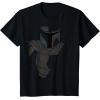 imageStar Wars The Mandalorian Muted Warrior TShirtBlack