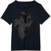 imageStar Wars The Mandalorian Muted Warrior TShirtBlack