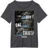 imageStar Wars The Mandalorian The Child Dont Eat That R2 TShirtDark Heather Grey