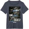 imageStar Wars The Mandalorian The Child Dont Eat That R2 TShirtHeather Blue