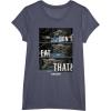 imageStar Wars The Mandalorian The Child Dont Eat That R2 TShirtHeather Blue