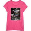imageStar Wars The Mandalorian The Child Dont Eat That R2 TShirtPink Heather