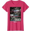 imageStar Wars The Mandalorian The Child Dont Eat That R2 TShirtRed Heather