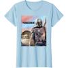 imageStar Wars The Mandalorian The Child Painting TShirtBaby Blue
