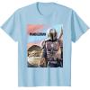 imageStar Wars The Mandalorian The Child Painting TShirtBaby Blue