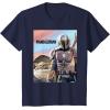 imageStar Wars The Mandalorian The Child Painting TShirtNavy Blue