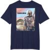 imageStar Wars The Mandalorian The Child Painting TShirtNavy Blue