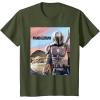 imageStar Wars The Mandalorian The Child Painting TShirtOlive Green