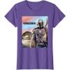 imageStar Wars The Mandalorian The Child Painting TShirtPurple Heather