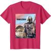 imageStar Wars The Mandalorian The Child Painting TShirtRed Heather