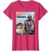 imageStar Wars The Mandalorian The Child Painting TShirtRed Heather