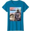 imageStar Wars The Mandalorian The Child Painting TShirtSapphire Blue