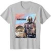 imageStar Wars The Mandalorian The Child Painting TShirtSilver Grey