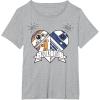 imageStar Wars Valentines Day You R2 Cute Heart Droids Logo TShirtHeather Grey