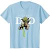 imageStar Wars Yoda Lightsaber Best Dad Fathers Day TShirtBaby Blue