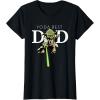 imageStar Wars Yoda Lightsaber Best Dad Fathers Day TShirtBlack