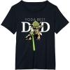 imageStar Wars Yoda Lightsaber Best Dad Fathers Day TShirtBlack