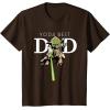 imageStar Wars Yoda Lightsaber Best Dad Fathers Day TShirtBrown