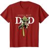 imageStar Wars Yoda Lightsaber Best Dad Fathers Day TShirtCranberry Red