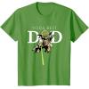 imageStar Wars Yoda Lightsaber Best Dad Fathers Day TShirtGrass Green