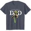 imageStar Wars Yoda Lightsaber Best Dad Fathers Day TShirtHeather Blue