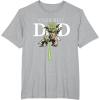 imageStar Wars Yoda Lightsaber Best Dad Fathers Day TShirtHeather Grey