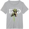 imageStar Wars Yoda Lightsaber Best Dad Fathers Day TShirtHeather Grey