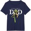 imageStar Wars Yoda Lightsaber Best Dad Fathers Day TShirtNavy Blue
