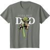 imageStar Wars Yoda Lightsaber Best Dad Fathers Day TShirtOlive Heather