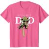 imageStar Wars Yoda Lightsaber Best Dad Fathers Day TShirtPink Heather
