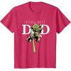 imageStar Wars Yoda Lightsaber Best Dad Fathers Day TShirtRed Heather