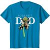imageStar Wars Yoda Lightsaber Best Dad Fathers Day TShirtSapphire Blue