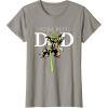 imageStar Wars Yoda Lightsaber Best Dad Fathers Day TShirtSlate Grey