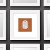 imageTrends International Gallery Pops Star Wars Saga  Neutral Abstract R2D2 Wall Art Wall Poster 12quot x 12quot Black Framed VersionWhite Framed Version