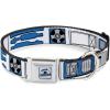 imageDog Collar Seatbelt Buckle Star Wars R2D2 Bounding Parts White Black Blue Gray Red 15 to 26 Inches 10 Inch WideMulti Color