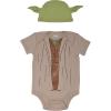 imageSTAR WARS The Mandalorian The Child Darth Vader R2D2 Baby Cosplay Bodysuit and Hat Set Newborn to InfantYoda