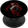 imageStar Wars Boba Fett Bounty Hunter Red Dark Poster PopSockets MagSafe PopGrip for iPhoneStandard