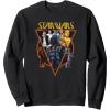 imageStar Wars Classic Art Characters and Logo Retro Vintage SweatshirtBlack