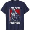 imageStar Wars Classic Fathers Day I Am Your Father Chest Poster TShirtNavy Blue