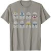 imageStar Wars Clone Wars Clone Troopers Helmets TShirtSlate Grey